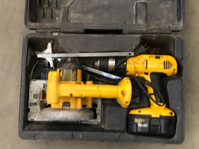 lot 75 image: DeWalt 18Volt Cordless Saw & Drill ...