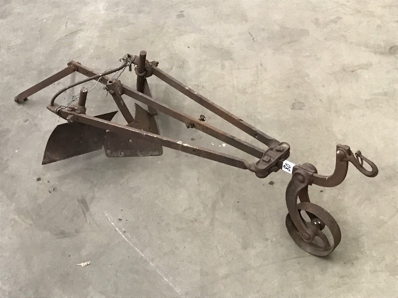 lot 80 image: Vintage Garden Plow, 20 Wide, 4ft ...