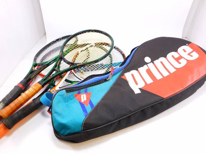 lot 10 image: Lot of Tennis Racquets  Bag