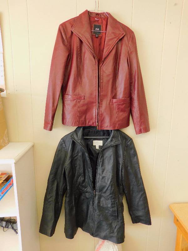 lot 52 image: Lot of (2) Leather Jackets