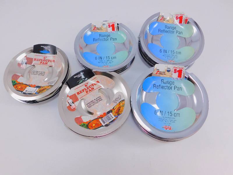 lot 67 image: (44) 6 Reflector Pans for Electric Ranges