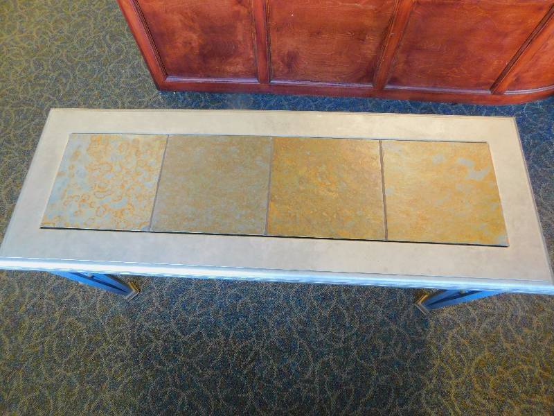lot 76 image: Console Table - Tile top