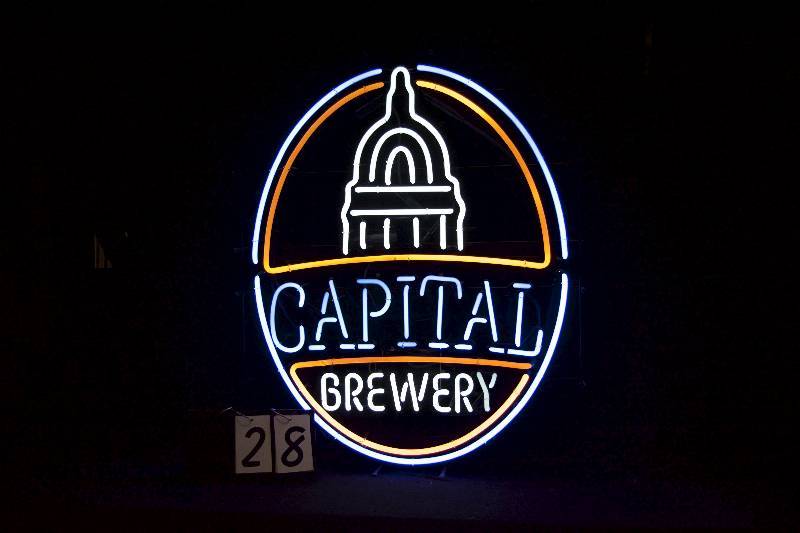 lot 28 image: Capital Brewery, large, neon sign
