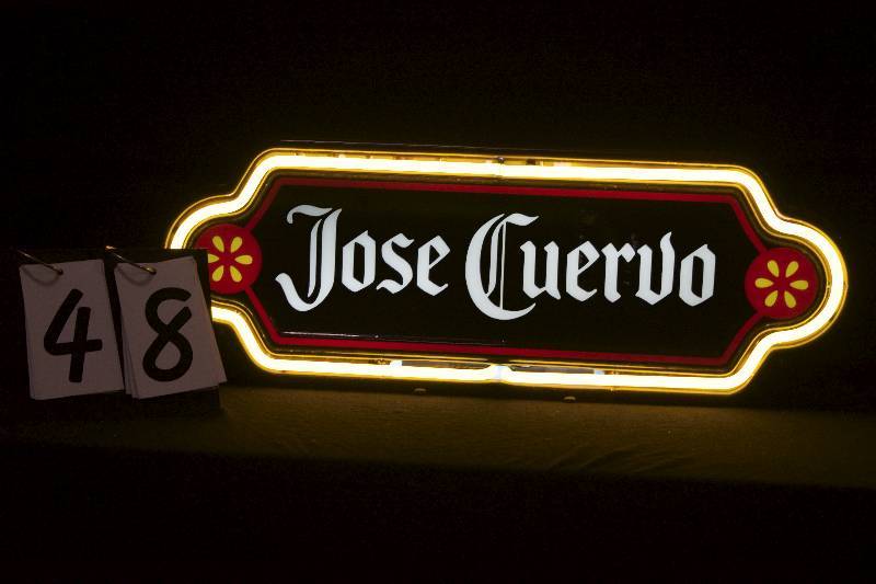 lot 48 image: Jose Cuervo neon sign