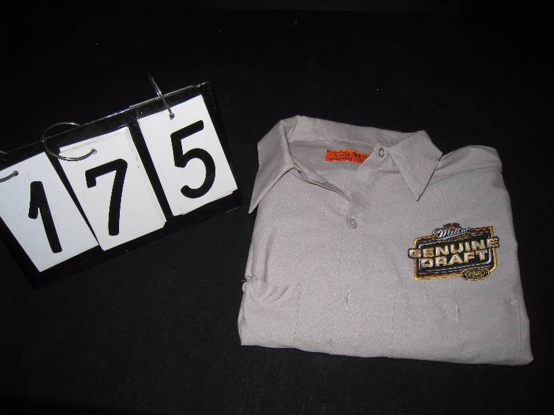 lot 175 image: Miller Genuine Draft delivery driver shirt