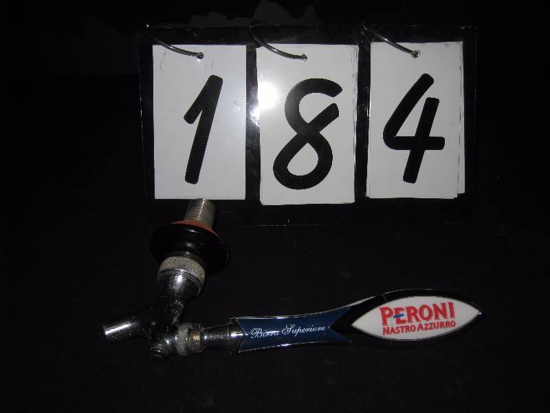 lot 184 image: Peroni Beer tap