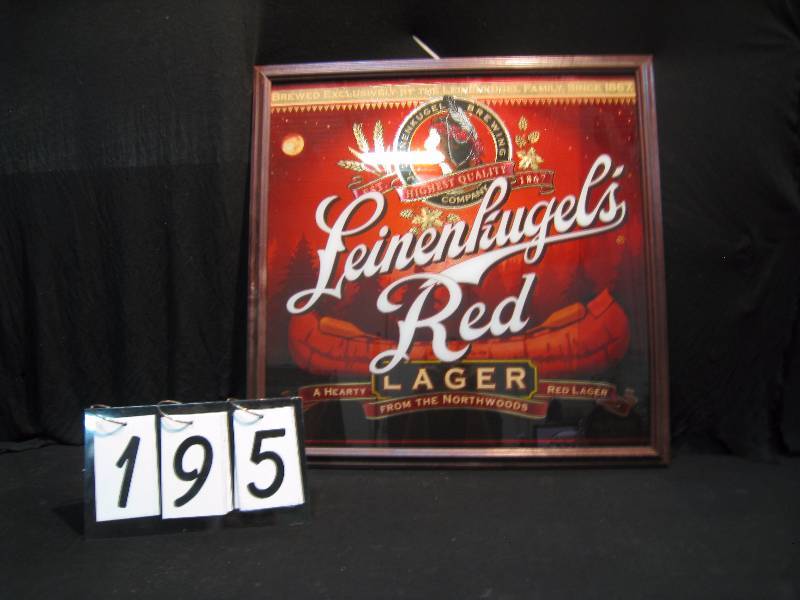 lot 195 image: Leinenkugels Red Mirror, looks new