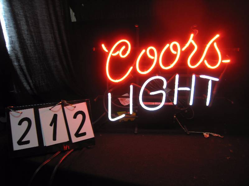 lot 212 image: Coors Light neon