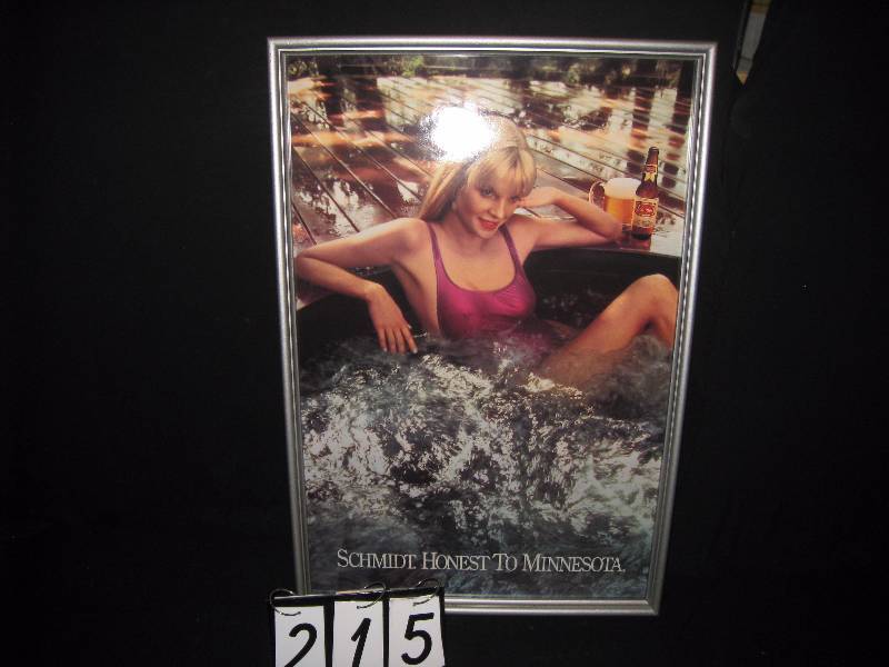 lot 215 image: Schmidt girl framed poster