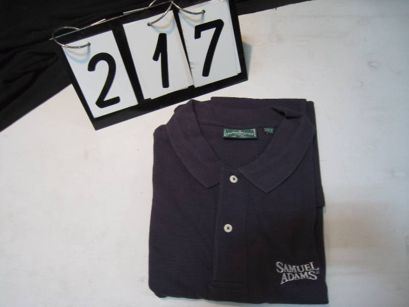 lot 217 image: Sam Adams polo style shirt, Outer Banks brand, new in bag - opened for photos