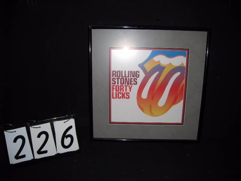 lot 226 image: Rolling Stones matted and framed