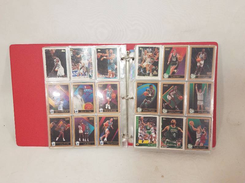 lot 37 image: NBA Basketball Trading Cards with Binder
