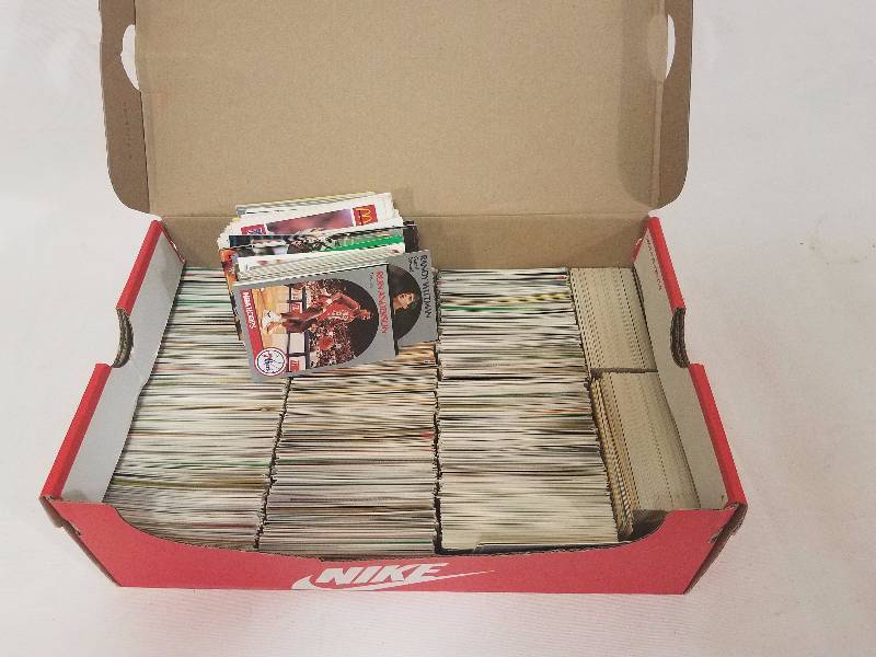 lot 40 image: Mixed Shoe Box - Baseball, Basketball, Football cards