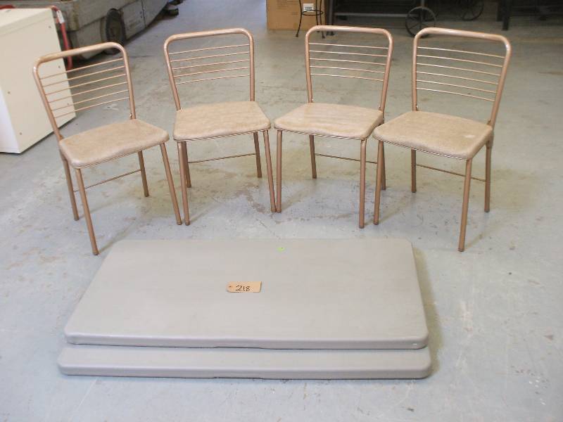 PLASTIC FOLDING TABLES AND CHAIRS