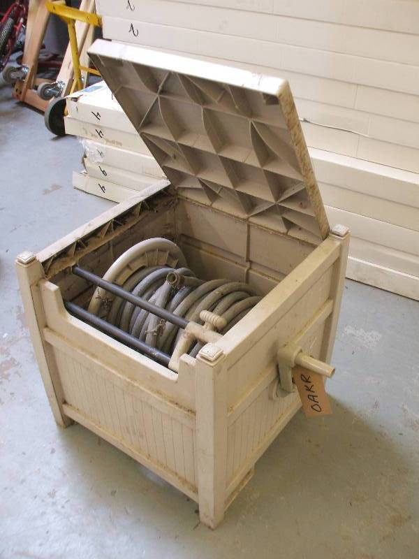 HOSE REEL ENCLOSURE WITH HOSE