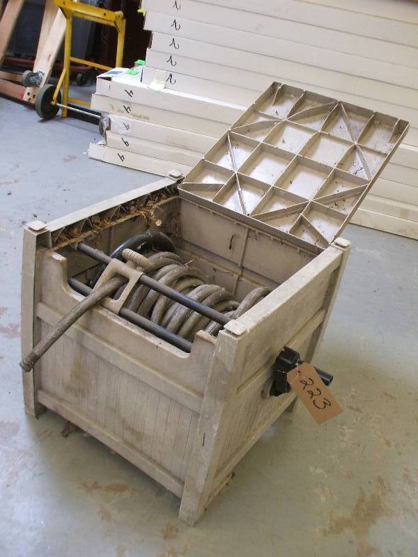 HOSE REEL ENCLOSURE WITH HOSE