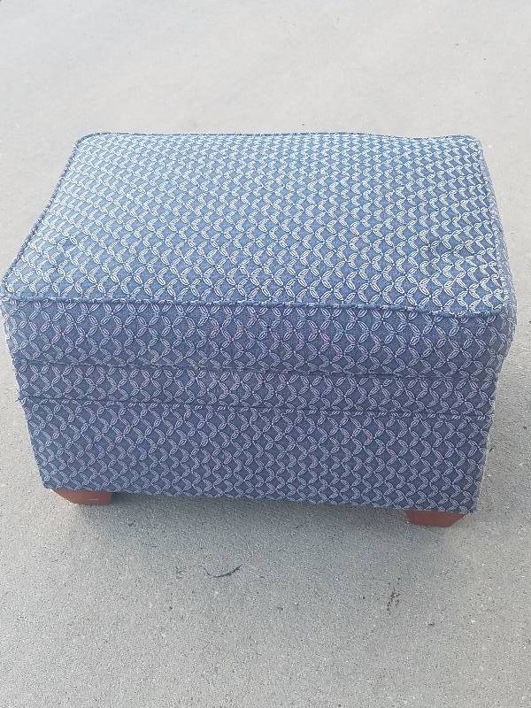 Blue Ottoman
