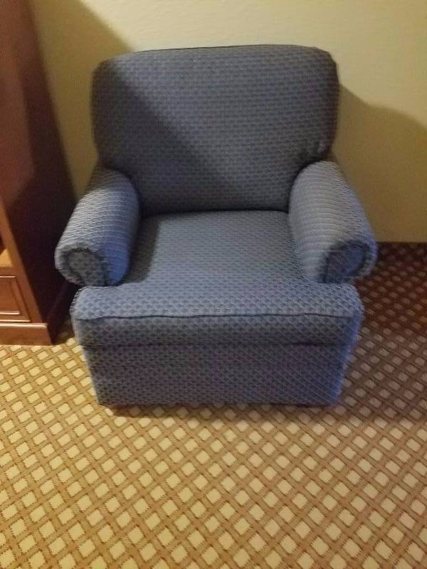 Blue Club Chair