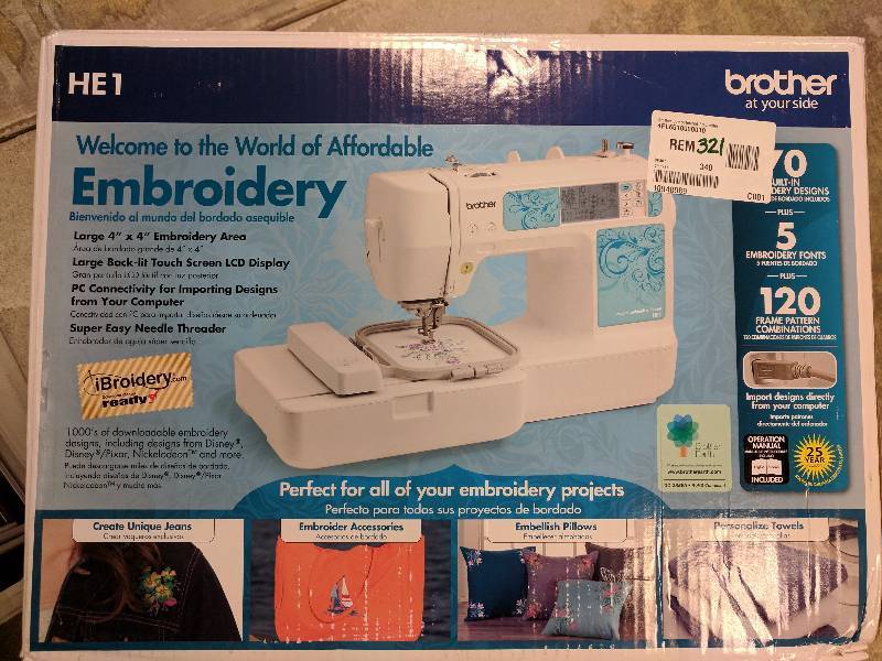 lot 321 image: Brother Computerized Embroidery Machine