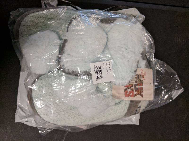 lot 110 image: Muk Luks Womens Pennley Slipper Mint - Lrg 910