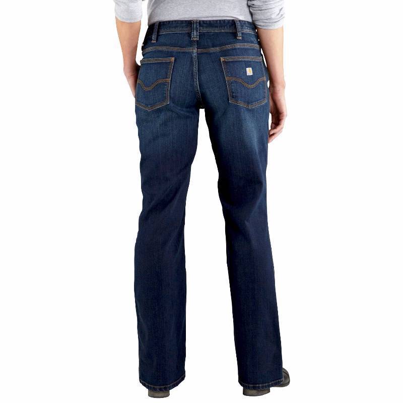 lot 203 image: Carhartt Womens Jasper Relaxed Jean Indigo - 4 Regular