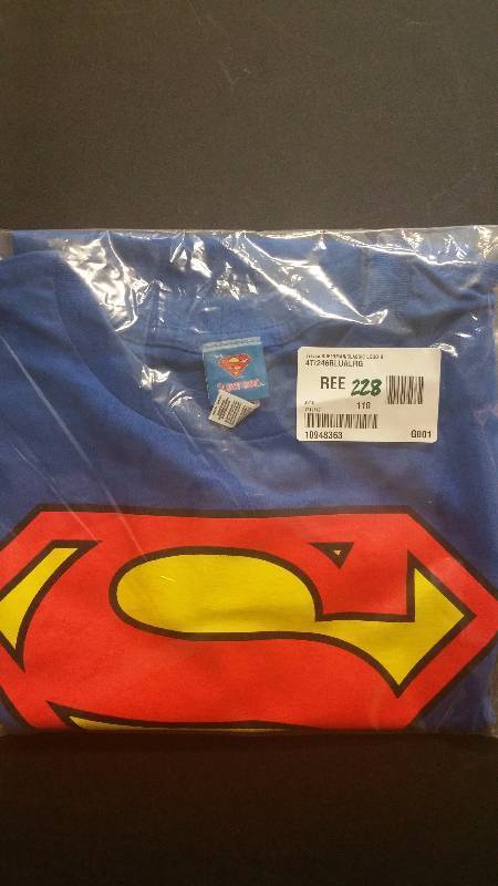 lot 228 image: Trevco Superman Classic Logo Tee Blue - Large