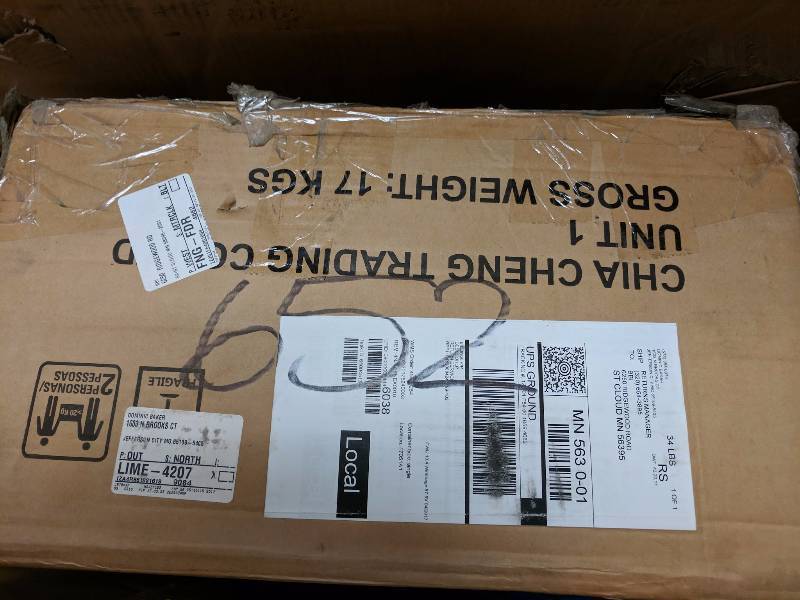 lot 652 image: McLeland Design Trenton Dining Chair Set of 2 Espresso