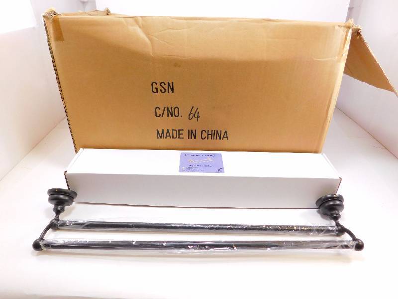 (16) Matte Black 24 Double Towel Bar