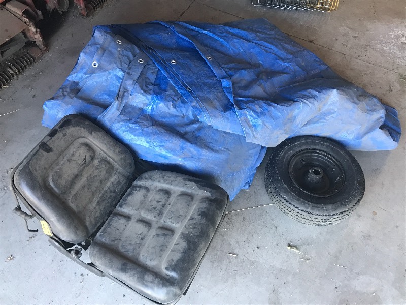 lot 34 image: Tarp, Seat, Tire