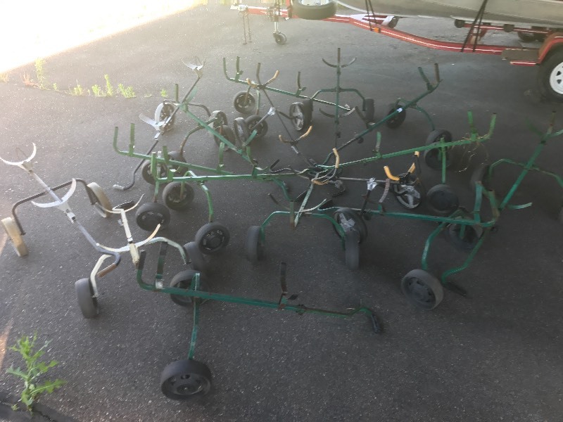 lot 44 image: (15) Golf Bag Carts
