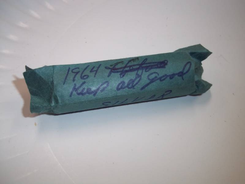 Tube of 1964 Dimes label states $4.00