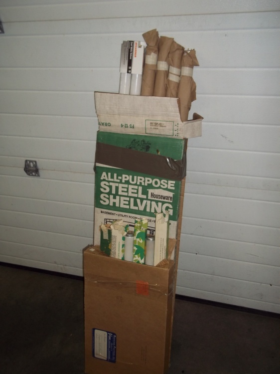 Box of Fluorescent Light Bulbs