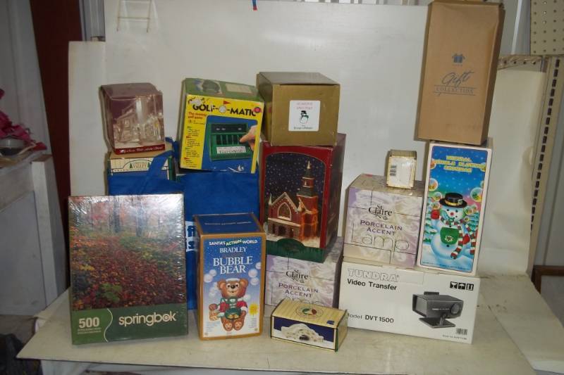 Video Transfer Gismo, Golfomatic, Bubble Bear, Jig Saw Puzzle, Bubble Blowing Snow Man
