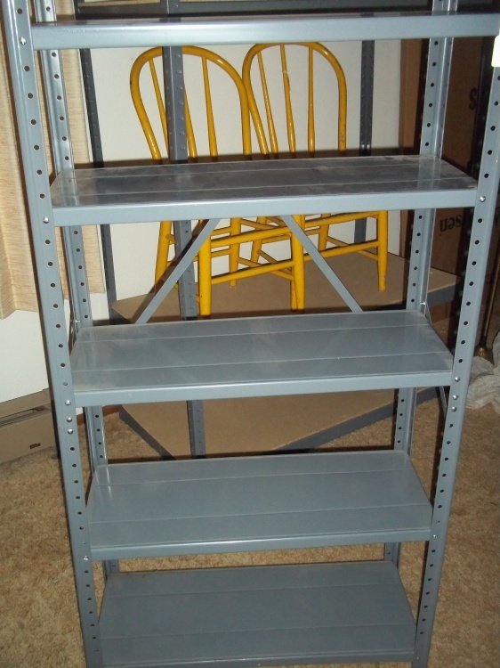 5 Shelf Metal Shelf  30 W x 56 H x 12 D