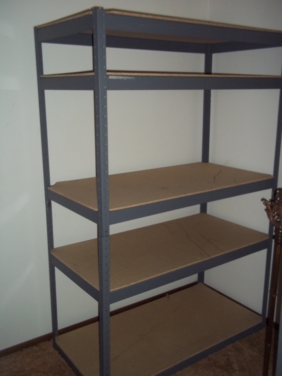 5 Shelf Metal Shelf  48 W x 71 H x 24 D