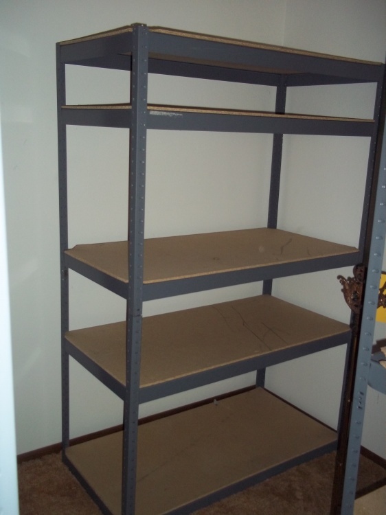 5 Shelf Metal Shelf  48 W x 71 H x 24 D