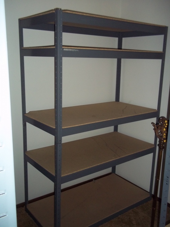 5 Shelf Metal Shelf  48 W x 71 H x 24 D