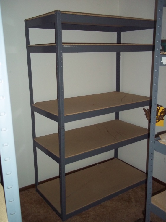5 Shelf Metal Shelf  48 W x 71 H x 24 D
