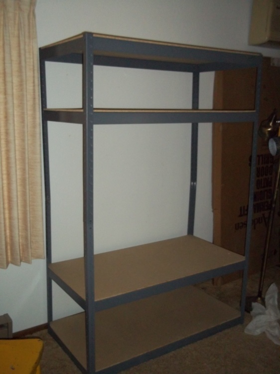 4 Shelf Metal Shelf  48 W x 71 H x 24 D
