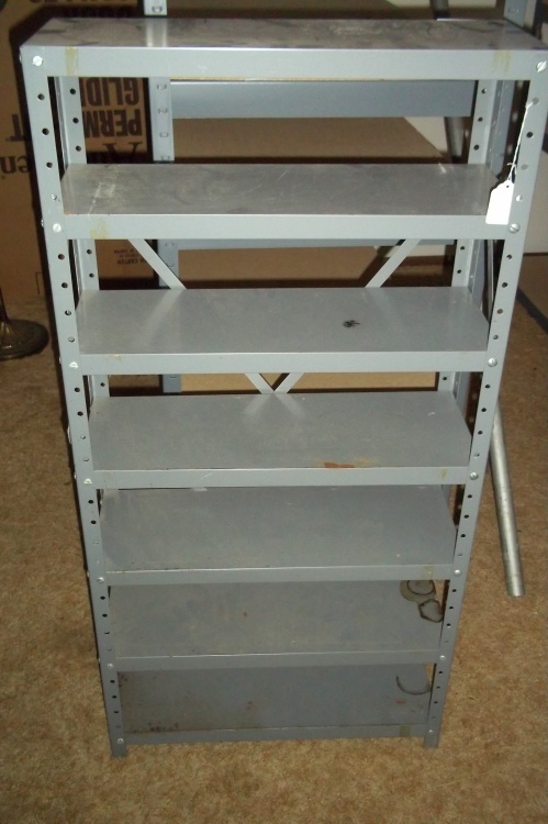 7 Shelf Metal Shelf  23 W x 47 H x 8 D
