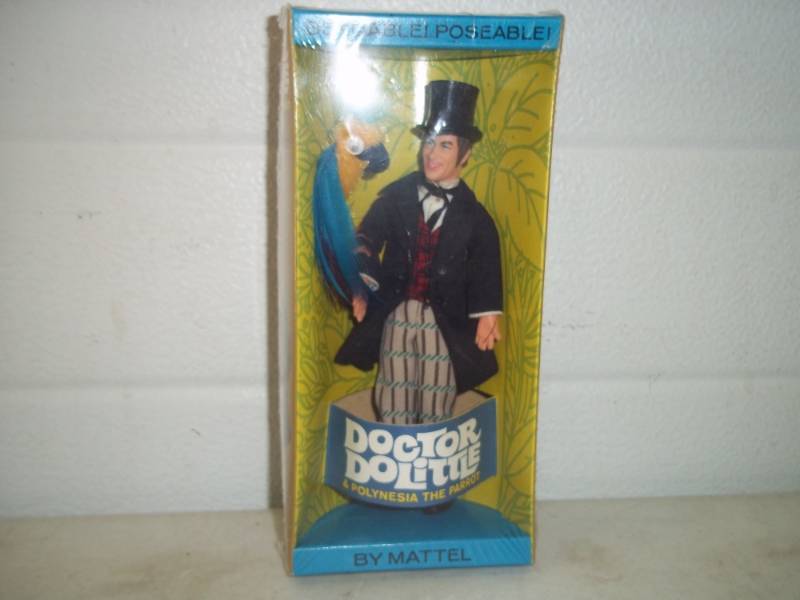Vintage Doctor Dolittle and Polynesia the Parrot SEALED