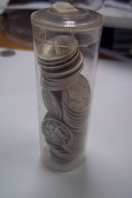 Tube of Mercury Dimes