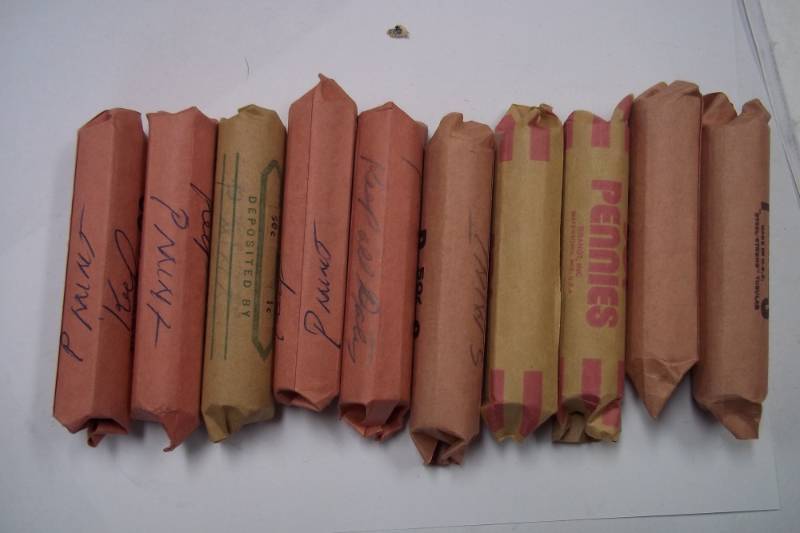 10 Rolls of Pennies