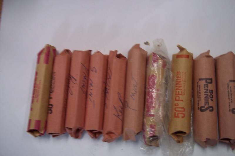 10 Rolls of Pennies