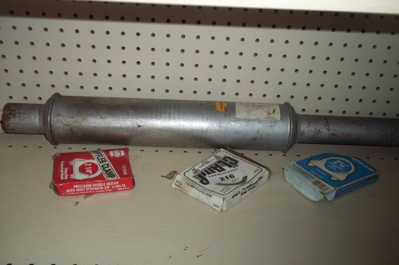 Tractor Muffler with Clamps