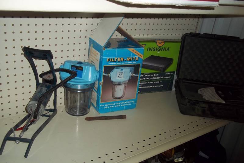 Label Maker, Air Pump, Water Filter and TV Converter