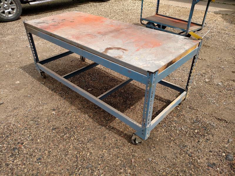 lot 52 image: Steel Cart, 72 x 30...