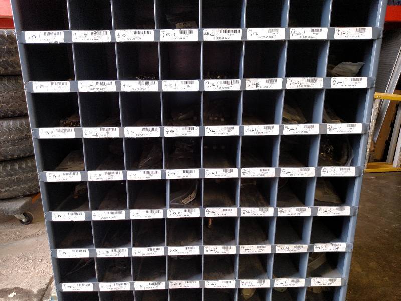 lot 57 image: Durham 72 Hole Bolt Bin with Hardwa...