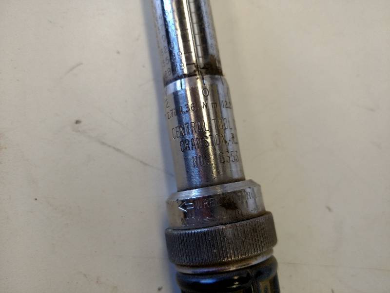 lot 103 image: Central Tool (USA) #6353 12 Click...