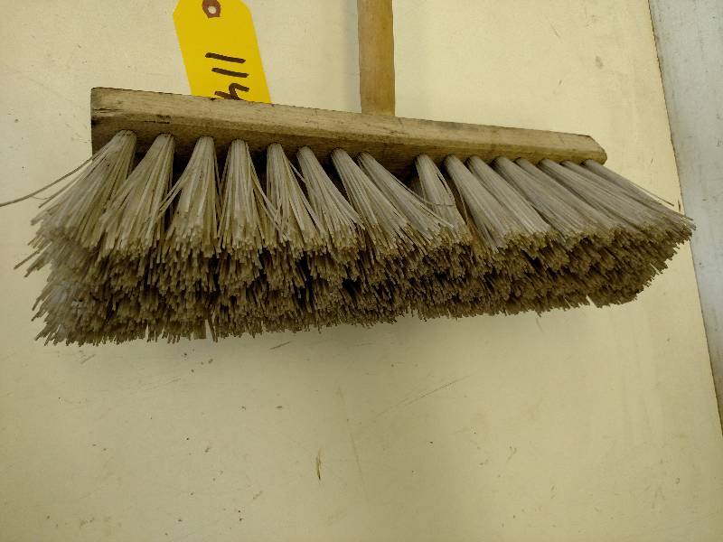 lot 114 image: 18 Stiff Bristle Broom...